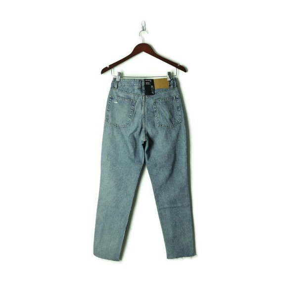 New Booty Fit High Waist Jeans embroidered side distressed size 6 Divided H&M - Picture 5 of 14